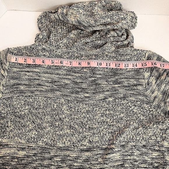 One World Pull Over Sweater Sz PL Kangaroo Pockets Hoodie Blue Long Sleeves - Picture 8 of 16